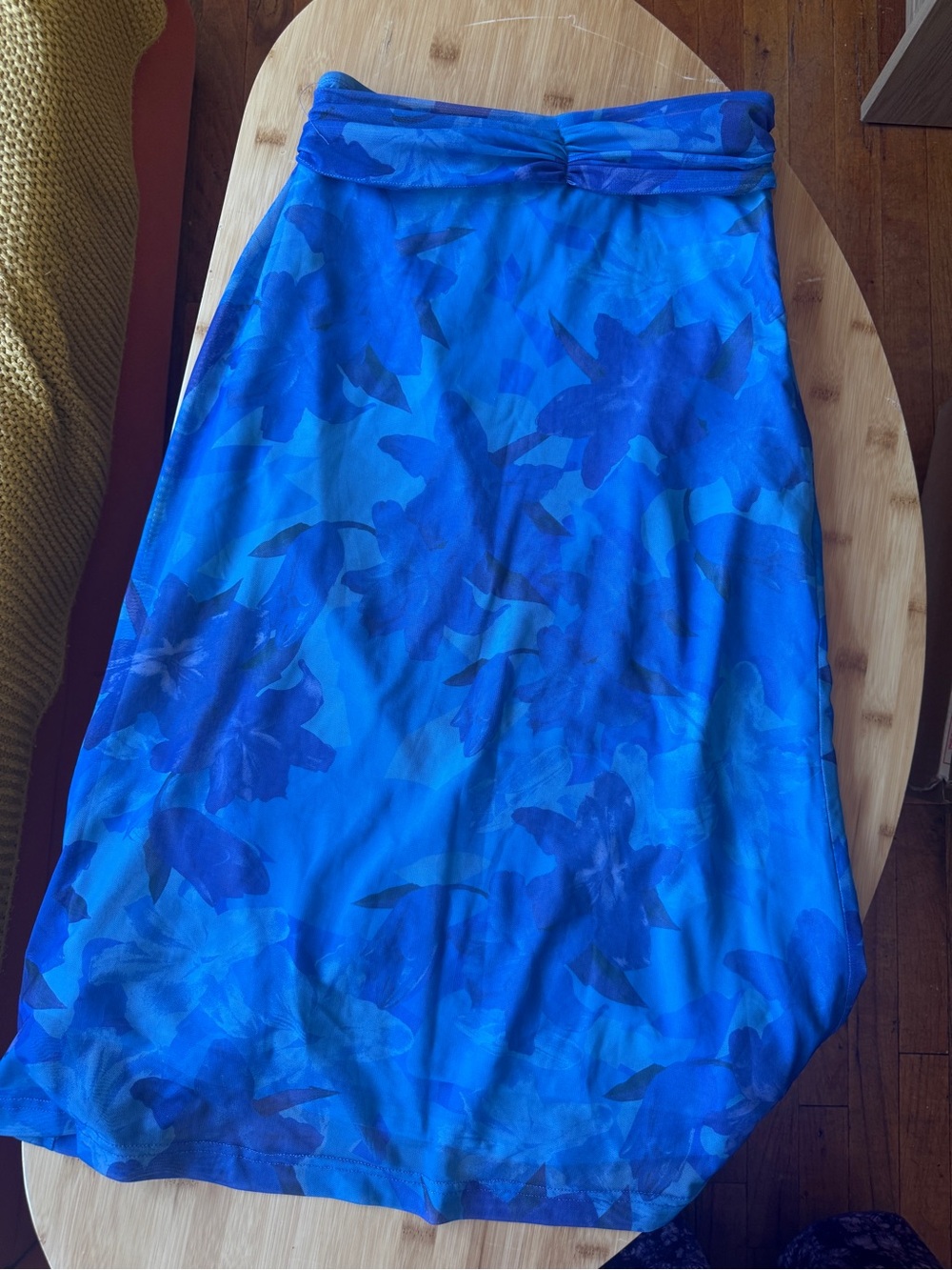 Princess Polly Blue Floral Maxi Skirt